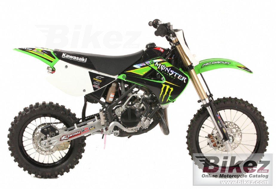 Big Kawasaki kx85-ii monster energy picture and wallpaper from Bikez.com